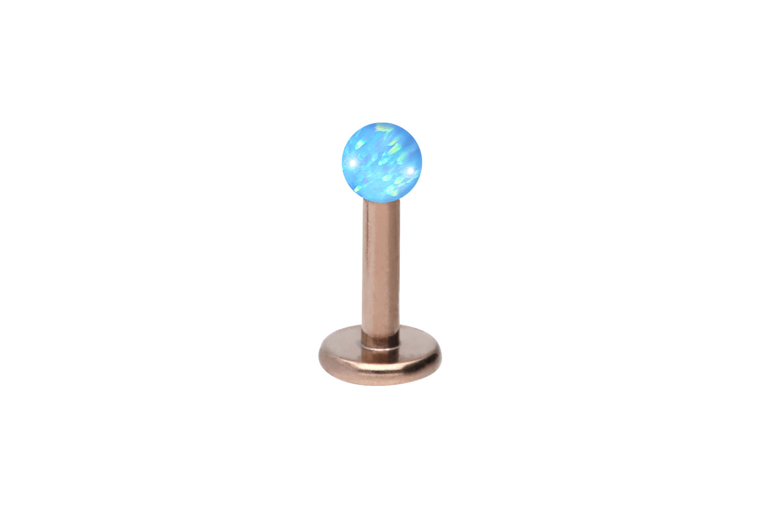 Chirurgenstahl Labret Piercing SYNTHETISCHER OPAL